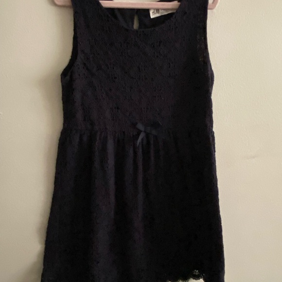 H&M Navy Dress Size 6-8Y - Picture 1 of 3